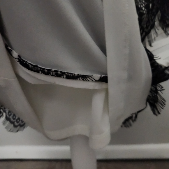 New Dressbarn Sleeveless Summer Dress Size 8 Mid-length White & Black - Picture 8 of 10